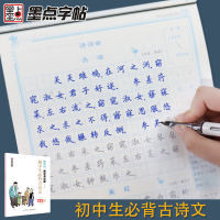 初中必刷题八下七下中学教辅中考语文必背古诗文133篇墨点荆霄鹏正楷字帖衡中考试体初中生练字中学生七年级下册衡中体中文字帖