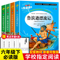 六年级必读课外书全套4册鲁滨逊漂流记正版汤姆索亚历险记原著完整版爱丽丝漫游奇境尼尔斯骑鹅旅行记快乐读书吧阅读经典书目下册