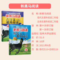 全新修订2022版 新黑马阅读二年级现代文+古诗文课外阅读 小学2年级课外阅读书籍 小学生同步语文上下册阅读理解能力提升