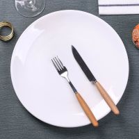 剁椒鱼头盘子大盘子蒸鱼盘圆形大盘鸡陶瓷白瓷盘餐具盘子菜盘家用 1个10英寸浅盘