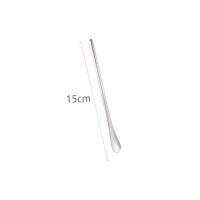 创意日式304不锈钢长柄搅拌棒咖啡小勺子搅拌勺蜂蜜奶粉勺小奢华 304搅拌勺15cm[原色]