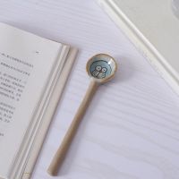 陶瓷勺子 创意儿童吃饭汤匙 可爱家用卡通长柄小勺粗陶搅拌勺个性 机器猫