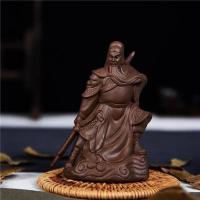 精品紫砂茶宠关公创意家用可养茶玩茶盘家居摆件功夫茶具茶道配 武关公