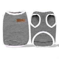猫咪防掉毛衣服轻薄夏天ins公猫帅气无毛猫衣服薄款潮牌猫猫衣服 黑条纹 XS(建议体重1-3斤)
