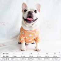 法斗衣服过年新年喜庆冬装斗牛犬专用巴哥法牛英牛恶霸犬宠物狗狗 蛋黄 XS（体重5-11斤胸围43cm）