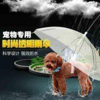 狗狗雨衣狗雨伞泰迪四脚防水小型犬宠物透明狗雨衣自带雨伞遛狗伞 狗狗雨伞遛狗牵引雨伞