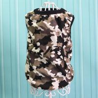 大狗夏季衣服薄款背心迷彩服金毛拉布拉多哈士奇萨摩耶大型犬衣服 xs(建议2斤左右) 迷彩灰白