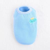1-2个月幼犬小奶狗猫咪宠物兔衣服加绒茶杯犬新生迷你泰迪1斤内春 天蓝小象 3XS(适合约不到1斤)