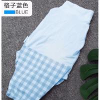 猫咪用品 宠物新款绝育服猫咪术后服防护服手术断奶服 衣服 冬 格子蓝色 S胸围28-34cm体重3-6kg