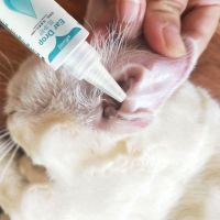 猫咪狗狗滴耳液滴耳油除耳螨耳臭宠物洗耳液用洗耳水耳朵清洁用品 升级款【宠物滴耳液】60ml 1瓶【送洁耳棉签】