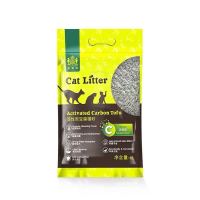 耐威克猫砂2.8kg绿茶豆腐砂除臭无尘宠物猫咪用品猫沙子批发特价 活性炭猫砂6L