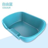 狗窝泰迪2019宠物洗澡盆树脂猫塑料防咬防水可拆洗金毛狗床 自由蓝 中号8斤以内(仅参考建议实际测量)