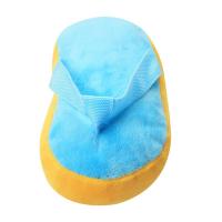 毛绒拖鞋狗狗发声玩具训练宠物毛绒耐咬发声玩具泰迪磨牙宠物玩具 拖鞋蓝色