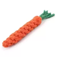 宠物玩具 狗狗猫咪玩具 磨牙洁齿棒耐咬棉绳泰迪金毛洁牙互动训练 萝卜