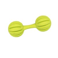 宠物玩具 TPR橡胶杠铃带刺哑铃骨头杠铃狗狗啃咬磨牙洁齿发声玩具 条形杠铃1个