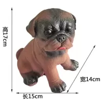 搪胶仿真玩具狗狗发声耐咬橡胶会响会叫的狗玩具幼犬磨牙 一个哈巴狗
