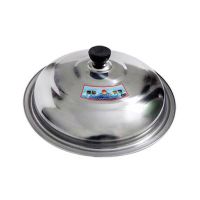 锅盖不锈钢家用炒菜平底锅28cm30通用款盖子透明钢化玻璃32蒸锅34 加厚不锈钢盖[无磁] 30CM锅盖适用28-29