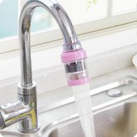 麦饭石防溅花洒家用厨房水龙头防溅头滤水器自来水除沙净水过滤器 颜色随机混发 1个装
