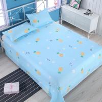 [特价亲肤床单]床单单件床上用品单人双人被单子学生宿舍多规格 蓝凤梨 小床用[60x110]很小