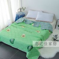 空调被夏凉被双人薄被子夏天单人学生被春秋被夏季儿童被被芯夏被[8月5日发完] 牛油果 70*100cm[盖肚被颜色随机发
