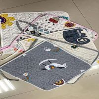 四季款床盖双面床笠套儿童空调被夏凉被学生宿舍水洗棉夹棉床单 椅子垫[款式花色随机] 40*40椅子垫[4张]