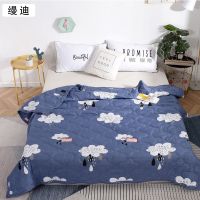 [新款]空调被学生宿舍单双人夏凉被春秋薄被芯儿童被钻石绒夏被 细雨绵绵(MD) 100x140CM(儿童)