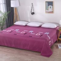 大炕单 榻榻米床单加大加宽农村土炕单被单子磨毛床上用品3/3.5米 字母之歌（豆沙） 1.6米x2.3米
