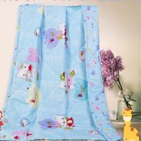 [被好]新款夏凉被空调被可水洗单人双人儿童被春秋薄被子 卡通猫蓝色 精品夏凉被礼品盒