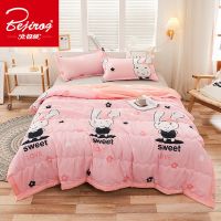 [北极绒]夏凉被空调被薄款夏季被子单人学生双人薄被子春秋被芯 可爱兔子-L. 80x100cm(午休被)