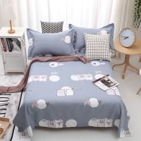 南极人两只小猪斜纹床单单件四季通用单人双人多规格不起球不掉色 飞猪 90x200cm[单件床单]