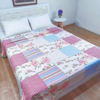 特价清仓床盖双面多用夏季绗缝夹棉260x280大尺寸炕单榻榻米床垫 多彩格子 90X200cm[学生宿舍床]