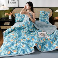 诺伊曼夏被空调被夏凉被双人薄被子单人被芯1.0米学生水洗棉印花 水洗棉--金桔 70*100特别尺寸颜色随机