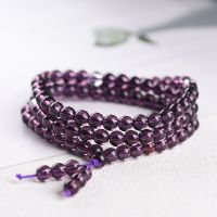 情侣款夜光十二生肖多圈多层手链 男女款108颗佛珠手串 饰品 紫多圈 无生肖+ 佛卡