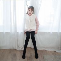 南极人儿童连裤袜踩脚宝宝女童打底裤加绒加厚秋冬黑色白色跳舞袜 中厚克拉绒-黑色连裤袜 M码--建议身高90-105cm