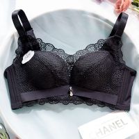 内衣女小胸聚拢收副乳上托防下垂无钢圈胸罩性感调整型厚款文胸 黑色(单件装) 32/70A