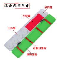 特价三层多功能浮漂盒大容量钓鱼子线盒主线鱼钩漂盒鱼具用品 [44cm颜色随机]对开 (无)