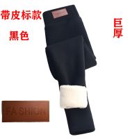 巨厚特厚500克 东北羊羔绒韩版高腰裤女冬外穿抗寒弹力保暖裤棉裤 Z1特厚-黑色带皮标 M