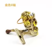 掌中宝渔轮超小型迷你渔轮特价矶竿轮小海竿轮纺车轮绕线鱼轮 黄色 500迷你型