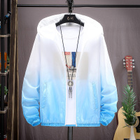 夏季情侣外套男士防晒衣防紫外线超薄透气防晒服男女皮肤风衣潮牌 9926白蓝 M