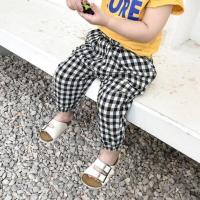 儿童灯笼防蚊裤绵绸男女童空调裤夏季薄款宝宝睡裤休闲长裤沙滩裤 黑色 80cm