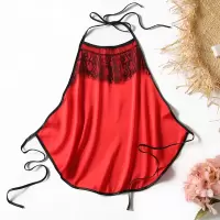 肚兜夏季女私房性感冰丝女士复古情趣古代肚兜式睡衣成人吊带内衣 蕾丝款单件 均码