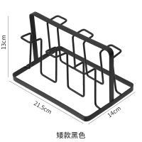 杯架倒挂杯子沥水架水杯架家用收纳玻璃杯置物架水杯挂架沥水架子 矮款黑色