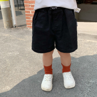 霖霖妈男婴童装男童夏装男宝宝五分休闲裤小儿童夏季短裤婴儿裤子 黑色 四批 90cm(丑丑试穿码)