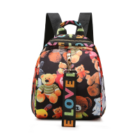 双肩背包女小包牛津布女士背包双肩2021多用新款可单肩尼龙包小巧 可爱小熊