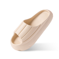 拖鞋女夏季居家浴室踩屎感超厚洗澡防滑防臭软底静音情侣家用男夏 奶酪白-按摩脚底(软底) 35-36(标准尺码)