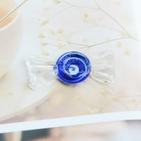 玻璃工艺品制品糖果 日系手作工艺家居装饰 果盘摆件儿时童年回忆 B-2号 5cm