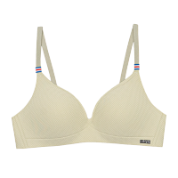 LAEMAYNY无痕超薄内衣女无钢圈文胸夏季透气舒适薄款学生少女胸罩 抹茶绿 S(70A/B)