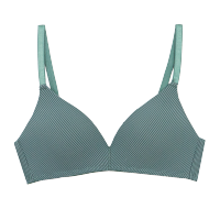 LAEMAYNY无痕无钢圈超薄夏季内衣女小胸聚拢透气文胸薄款学生胸罩 青绿 S(70A/B)