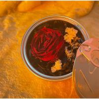 出售日期/黑绿设计感戒指女小众设计冷淡风时尚个性情侣手工潮ins 七夕限定玫瑰包装