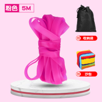 跳皮筋女小学生怀旧儿童跳绳高弹力加粗耐用老式橡皮筋儿孩橡筋绳 粉色5米【赠收纳袋+沙包】